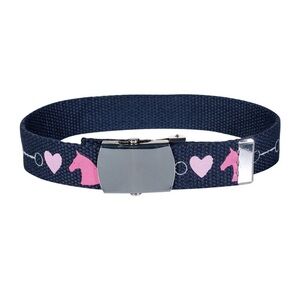 Kids Navy and Pink Horse Belt